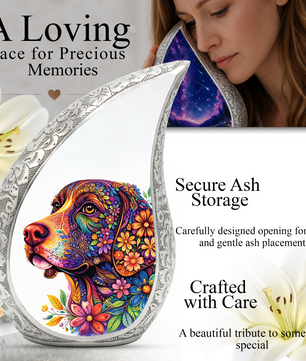 Beautiful Personalized Dog Urn for Ashes