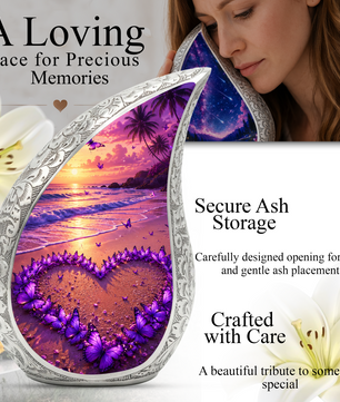 Beach Butterfly Urn for Human Ashes | Beach Urns, Ocean Wave Cremation Urn