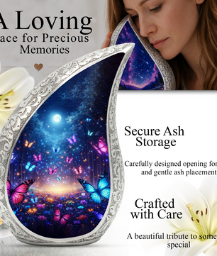Personalized Butterfly Urn for Mom – Butterfly Urn for Ashes | Beautiful Cremation Urn for Women & Memorial Keepsake