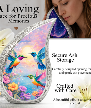 Hummingbird Adult Urn for Human Ashes – Premium Hummingbird Cremation Urn