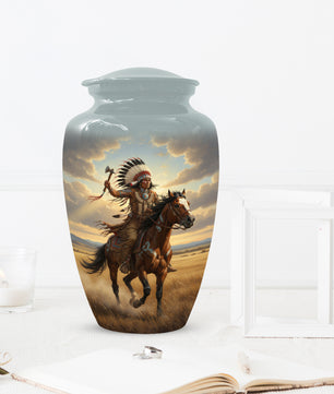 Warrior Horse Urn for Mom & Women | Unique Adult Female Cremation Urn for Human Ashes