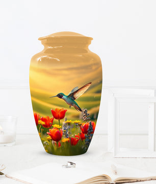 Hummingbird Urn for Mom – Custom Floral Cremation Urns for Ashes