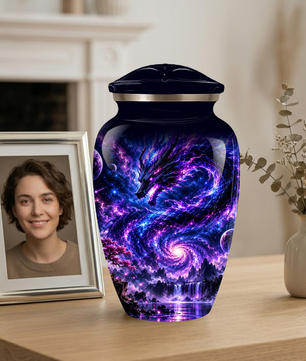 Dragon Cremation Urn for Ashes | Personalized Dragon Memorial Urn | Fantasy Dragon Adult Urn