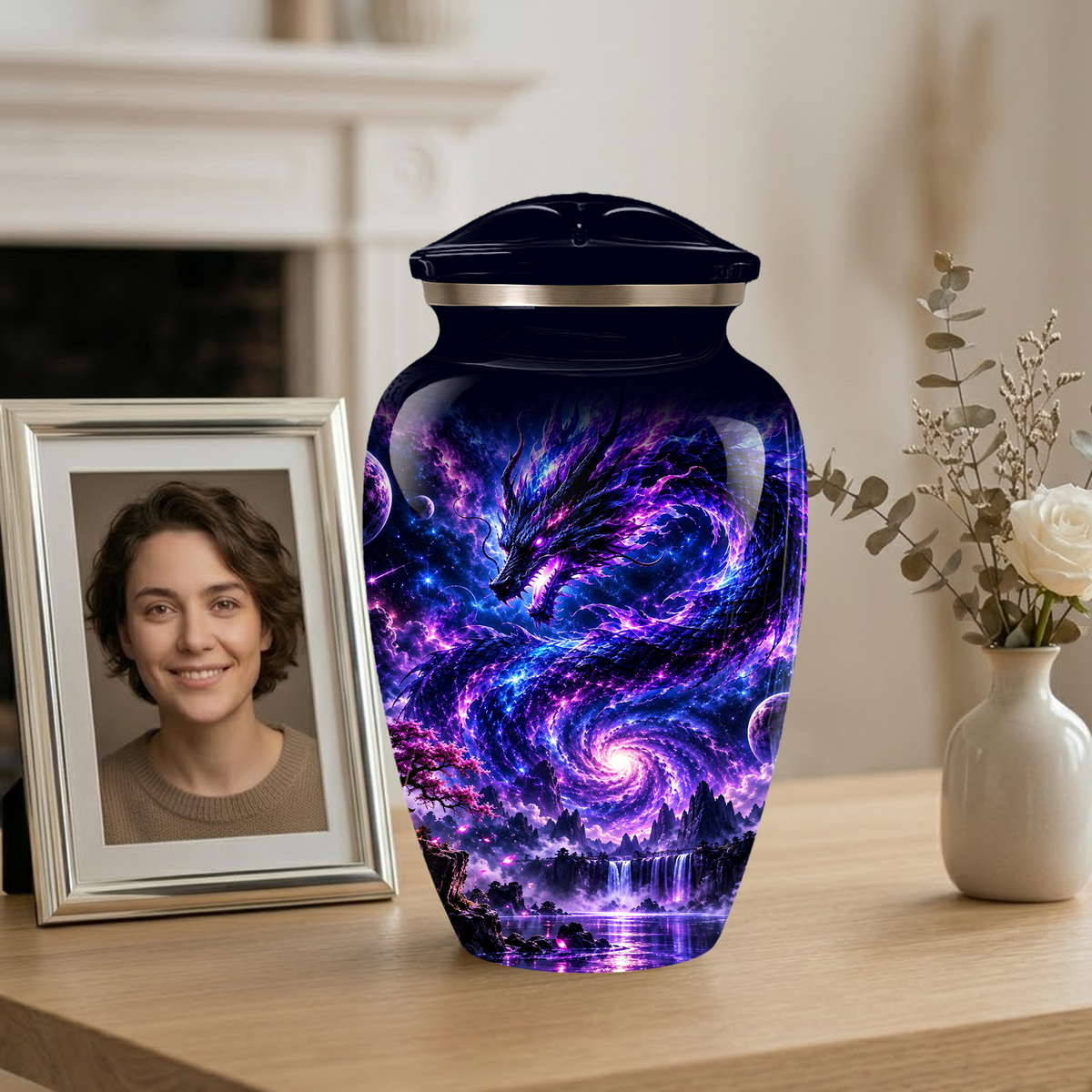 Dragon Cremation Urn for Ashes | Personalized Dragon Memorial Urn | Fantasy Dragon Adult Urn