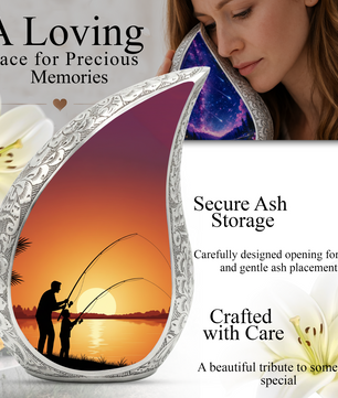 Fishing Urn for Dad | Gone Fishing Urn | Fishing Urns for Human Ashes