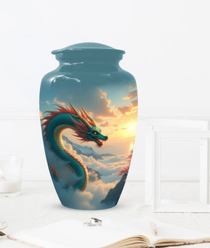 Celestial Sky Dragon Urn for Adult Ashes – Fantasy Adult Cremation Urn | Dragon Adult Urns for Ashes