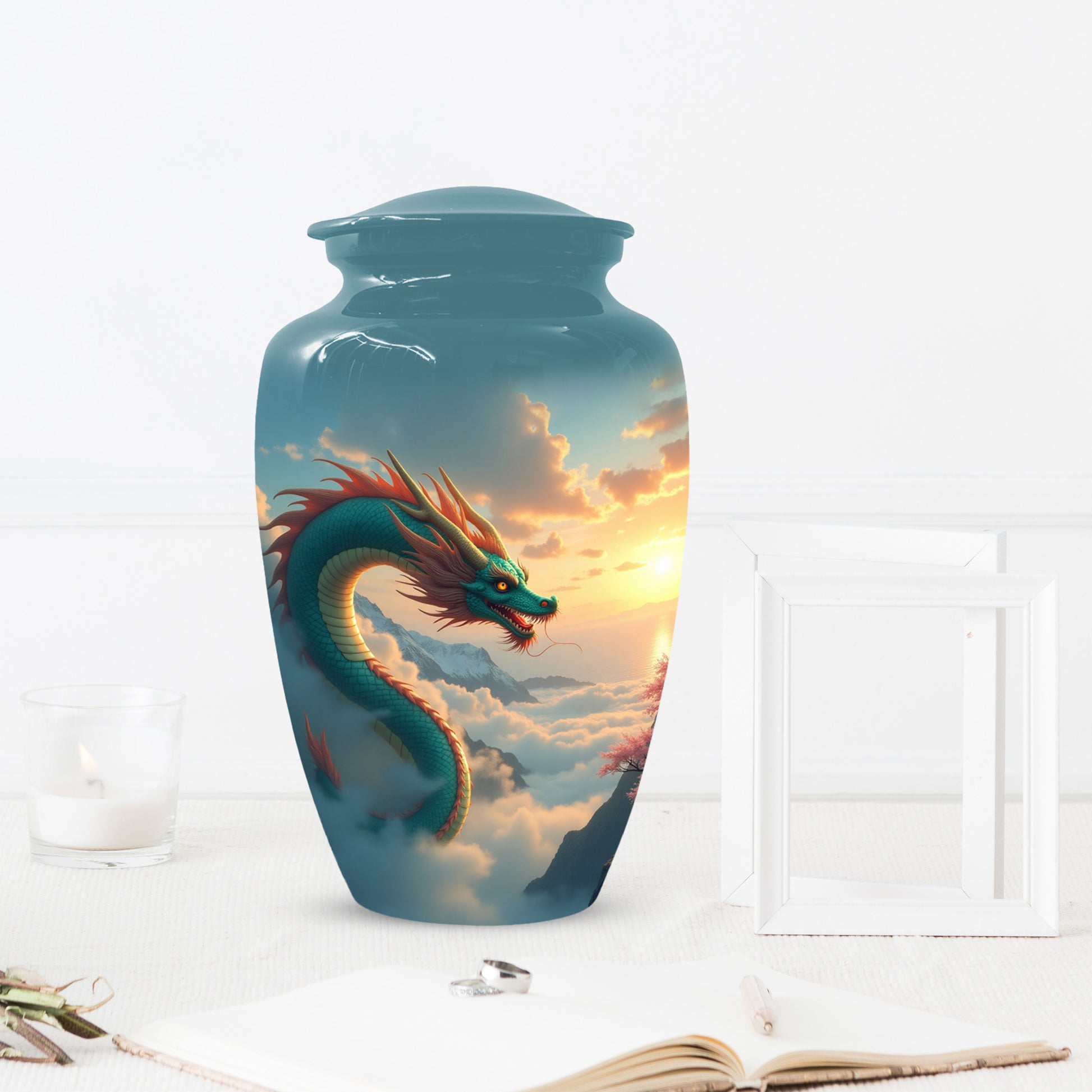 Celestial Sky Dragon Urn for Adult Ashes – Fantasy Adult Cremation Urn | Dragon Adult Urns for Ashes