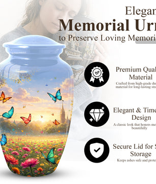 Butterfly Urn for Mom – Beautiful Urns for Women | Butterfly  Large Urns for Human Ashes