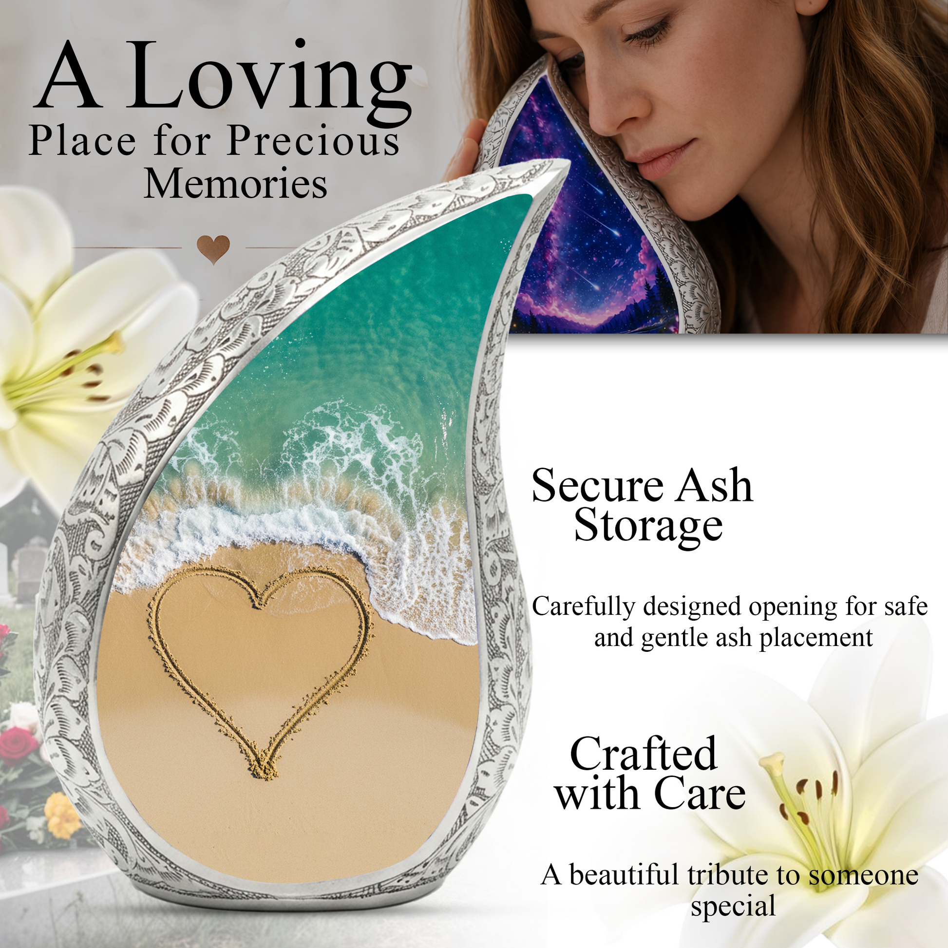 Beach Urns for Human Ashes| Beach Cremation Urn