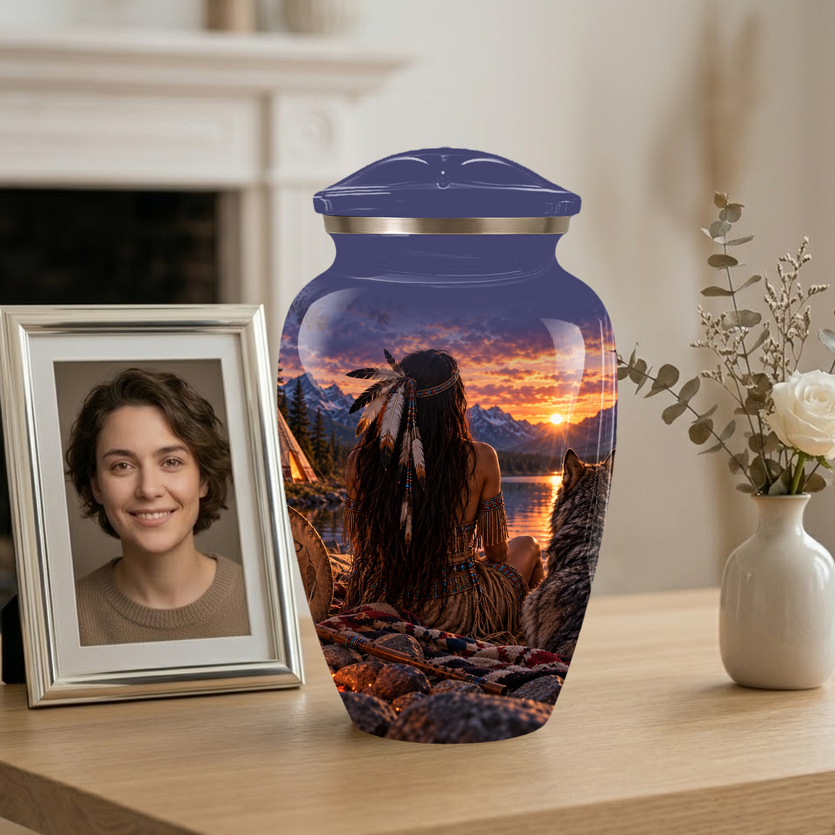 Adult Cremation Urn for Ashes | Personalized Adult Urn | Handmade Memorial Urn