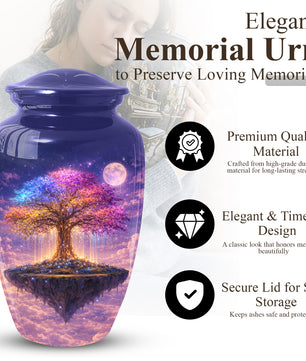 Tree of Life Urn - Adult Cremation Large Urn for Ashes|Floating Tree Memorial Urn