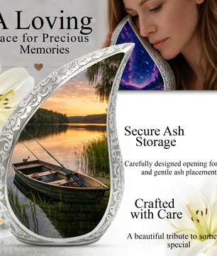 Fishing Adult Urn for Human Ashes – Gone Fishing Cremation Urn