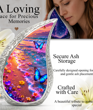 Butterfly Urn for Mom – Personalized Butterfly Urn for Ashes | Beautiful Cremation Urns for Women