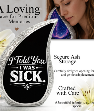 Funny Adult Cremation Urn for Ashes | Humorous Adult Urn for Human Ashes