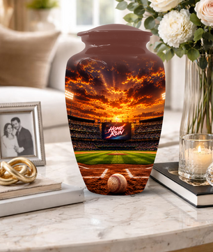 Baseball Memorial Urn for Dad - Personalized Cremation Urns for Ashes