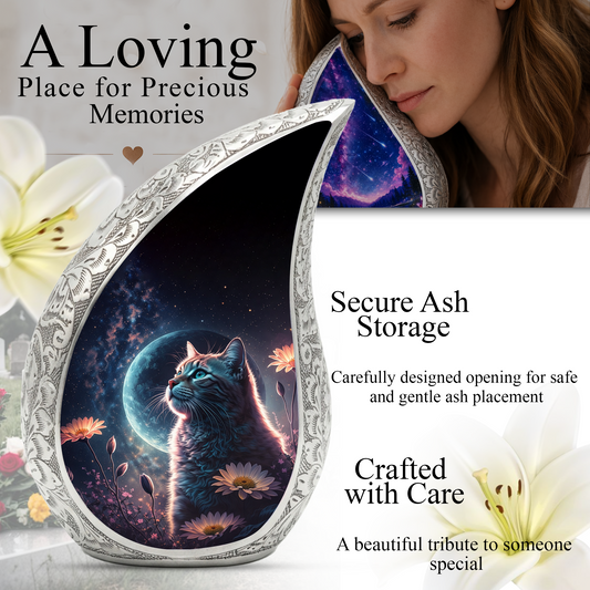 Personalized Cat Urn- Cremation Urn For Cat | Keepsake Urn For Ashes