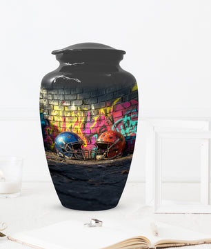 Football Helmet Urn for Dad – Custom Sports Cremation Urn for Ashes