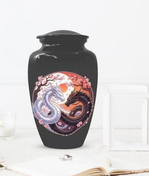 Yin Yang Dragon Urn – Custom Dragon Cremation Urns for Ashes|  Memorial Keepsake for Mom &Dad