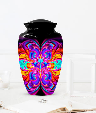 Abstract Colorful Cremation Urns for Ashes – Custom Adult Memorial Urn
