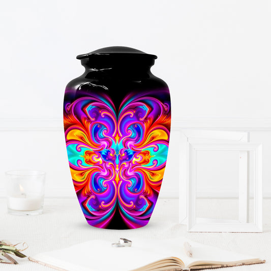 Abstract Colorful Cremation Urns for Ashes – Custom Adult Memorial Urn
