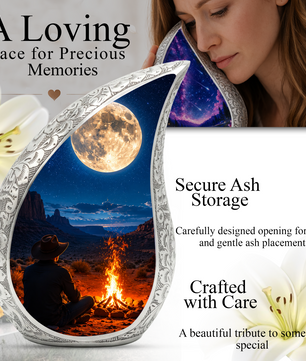 Men Urn for Dad & Father | Cremation Urns for Adult Male | Keepsake & Personalized Memorial Urn