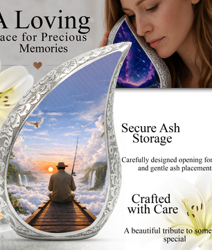 Fishing Gone Fishing Urn | Fishing Urns for Human Ashes