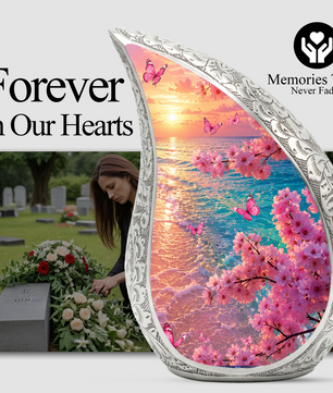 Beach Urn for Human Ashes – Ocean Sunset Cremation Urn