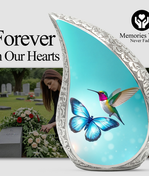 Butterfly Urn for Mom | Hummingbird Memorial Urn | Butterfly Urns for Human Ashes