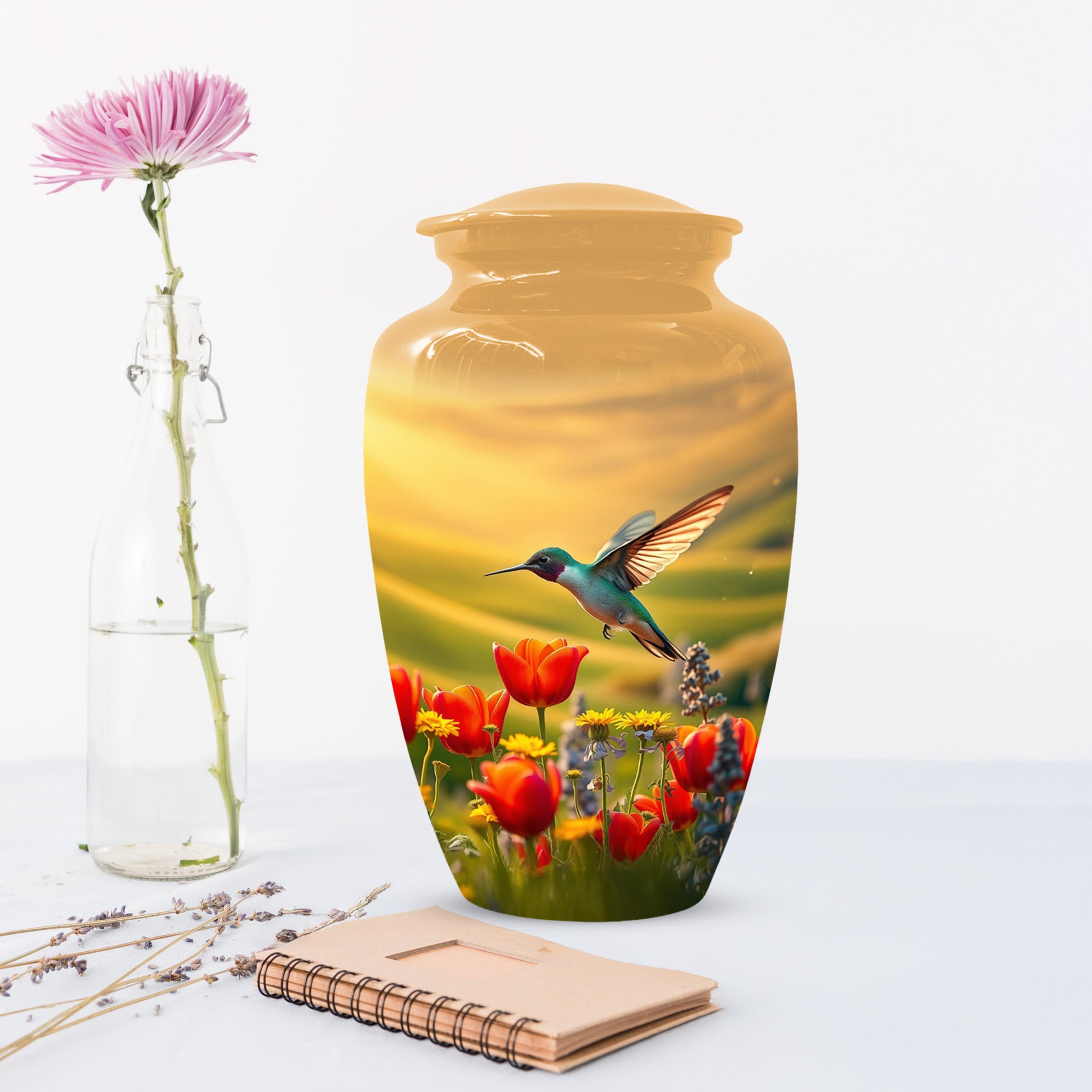 Hummingbird Urn for Mom – Custom Floral Cremation Urns for Ashes