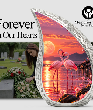 Flamingo Cremation Urn for Ashes, Flamingo Memorial Urn, Pink Flamingo Adult Urn, Bird Cremation Urn