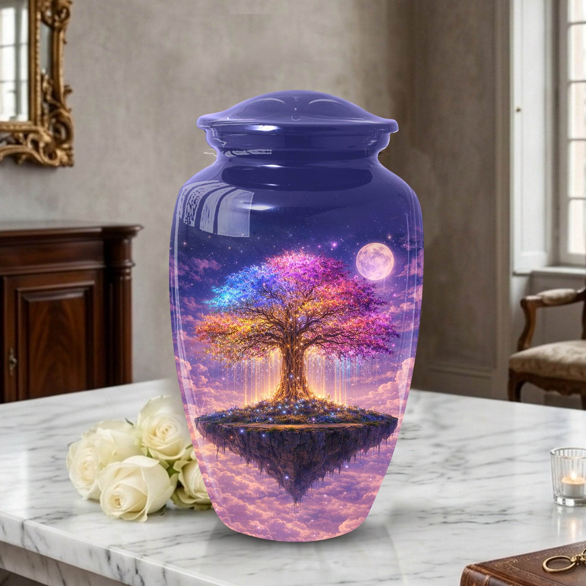 Tree of Life Urn - Adult Cremation Large Urn for Ashes|Floating Tree Memorial Urn