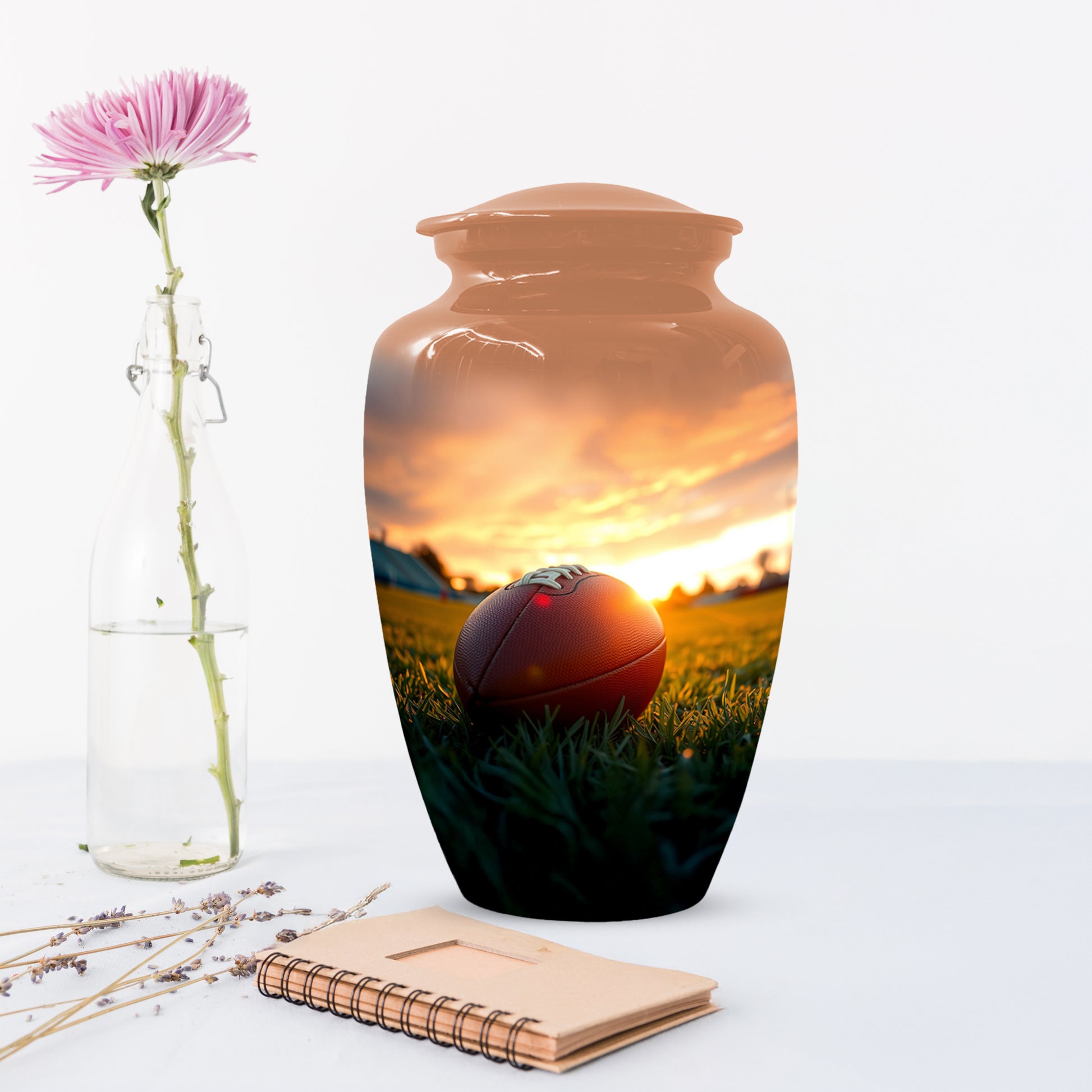 Football Urn for Dad – Custom Football Cremation Urns for Ashes |  Sports Memorial  Keepsake for Father,