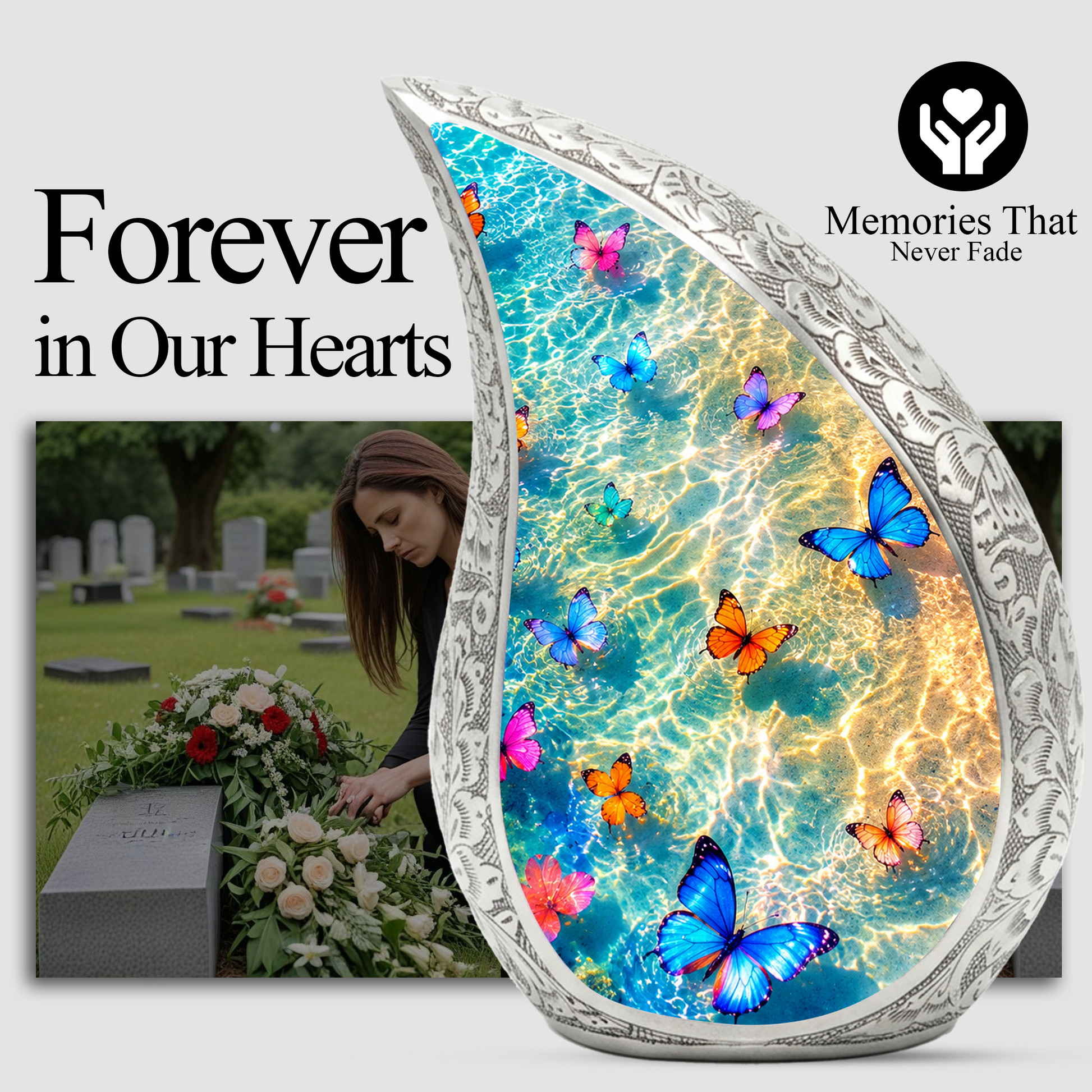 Butterfly Urn for Ashes | Butterfly Urns for Human Ashes, Adult Urn, Butterfly Adult Cremation Urn