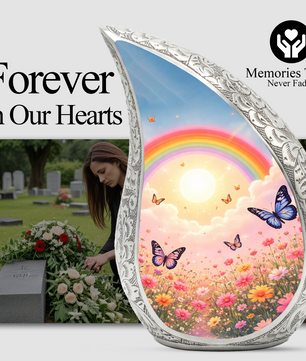 Rainbow Butterfly Urn for Human Ashes | Butterfly Urn | Urn for Mom | Memorial Urn