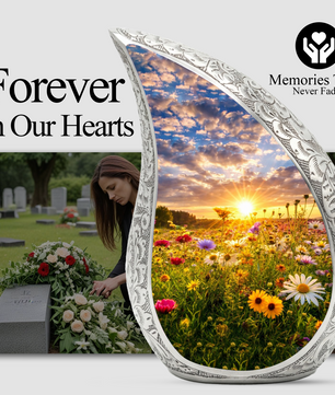Sunflower Adult Urn for Human Ashes – Premium Sunflower Cremation Urn