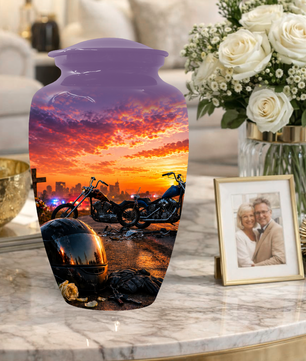 Motorcycle Cremation Urn for Men | Custom Memorial Urns for Ashes