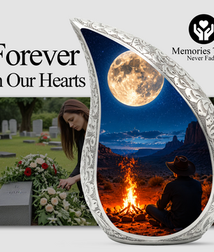Men Urn for Dad & Father | Cremation Urns for Adult Male | Keepsake & Personalized Memorial Urn