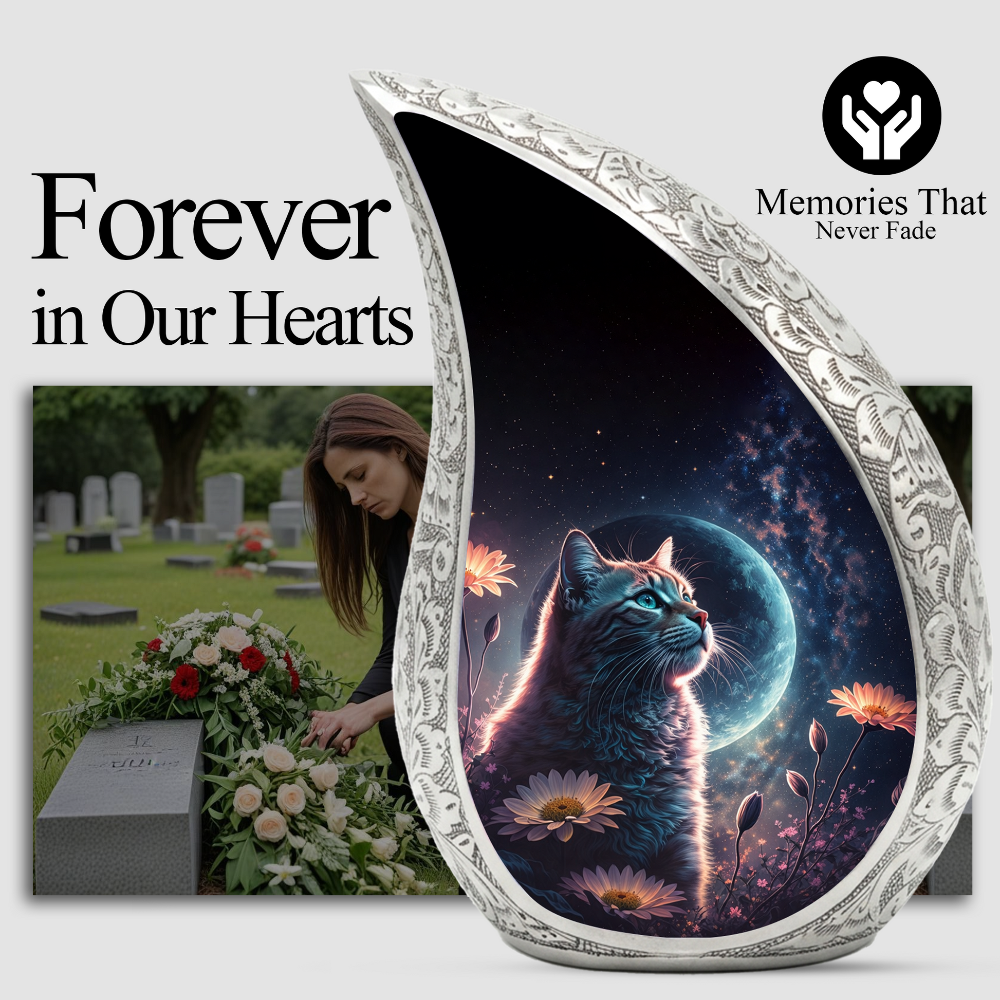 Personalized Cat Urn- Cremation Urn For Cat | Keepsake Urn For Ashes