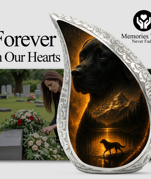 Dog Urn for Human Ashes | Beautiful Dog Memorial Adult Cremation Urn