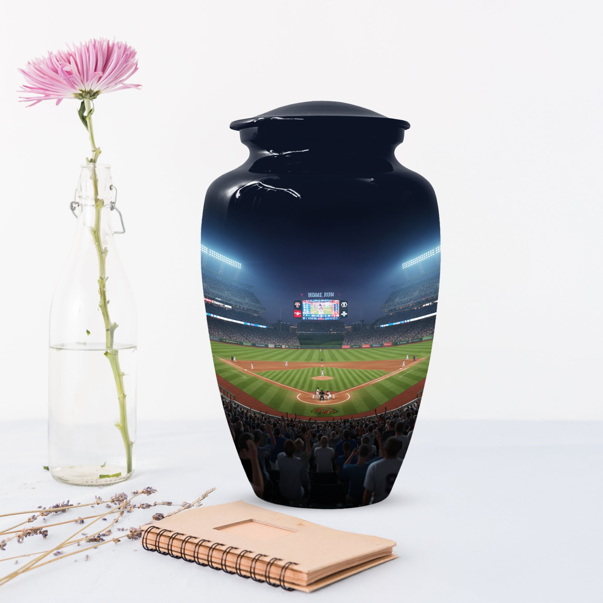 Baseball Stadium Adult Urn for Human Ashes | Personalized Baseball Cremation Urn for Men & Dad