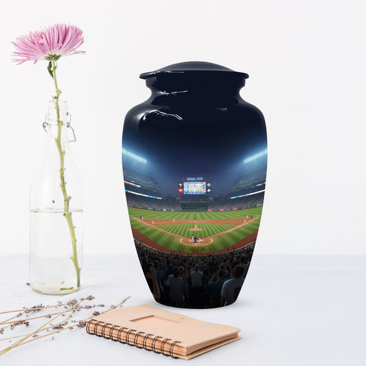 Baseball Stadium Adult Urn for Human Ashes | Personalized Baseball Cremation Urn for Men & Dad