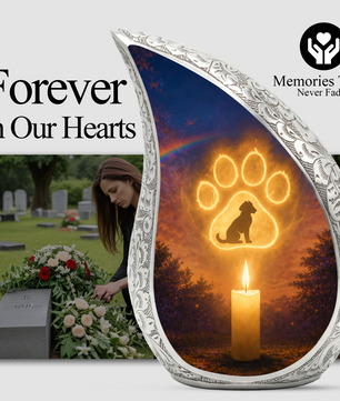 Dog Paw Urn for Human Ashes | Personalized Dog Paw Cremation Urn | Unique Adult Memorial