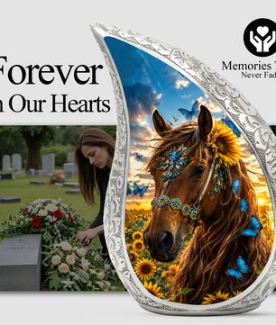 Horse Urn for Human Ashes – Adult Cremation Urn for Horse Lovers