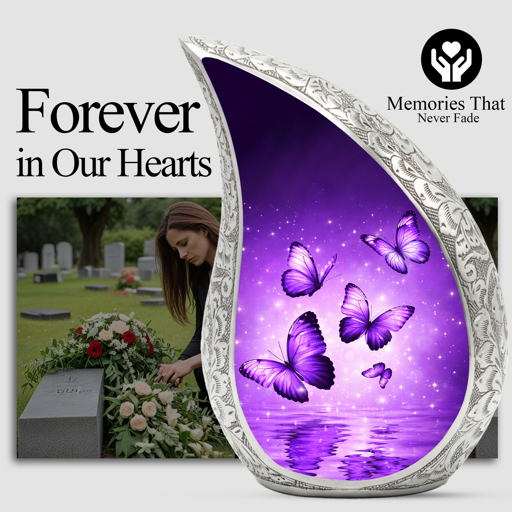 Butterfly Urn for Human Ashes | Urn for Mom