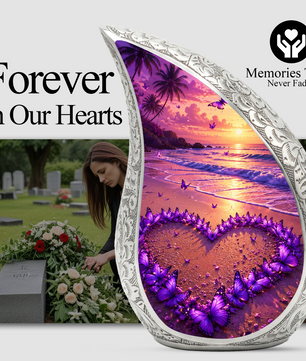 Beach Butterfly Urn for Human Ashes | Beach Urns, Ocean Wave Cremation Urn