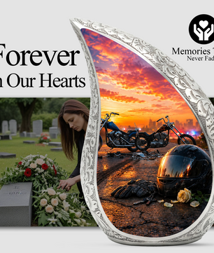 Christian Cross Urn for Dad, Religious Cremation Urn for Ashes,Adult Male Keepsake Urn
