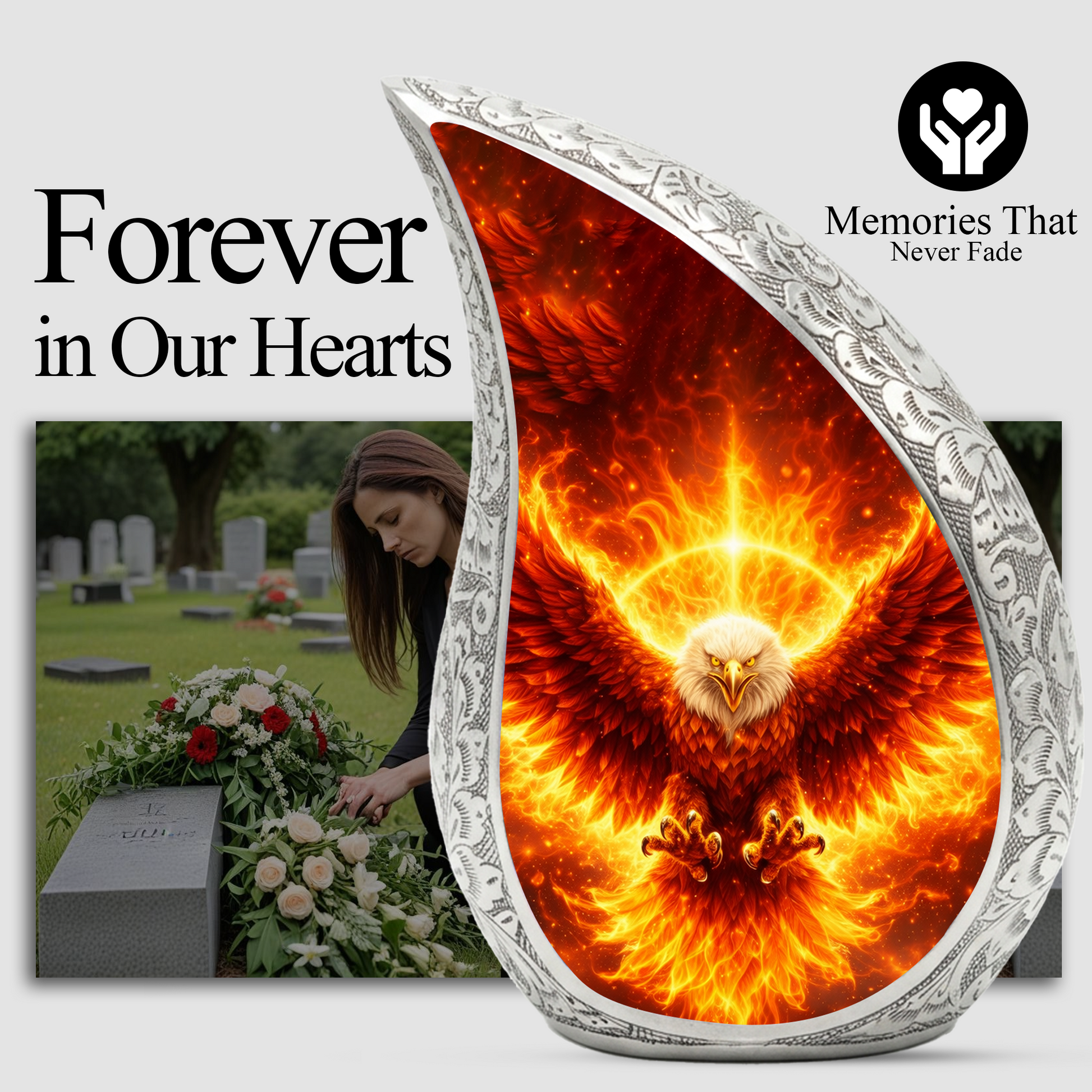 Eagle Adult Urn for Human Ashes – Premium Eagle Cremation Urn