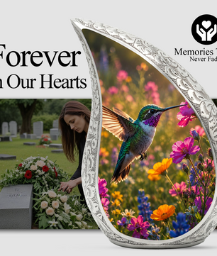 Hummingbird Urn for Human Ashes – Beautiful Adult Cremation Urn