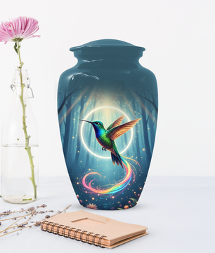 Personalized Hummingbird Urn for Mom | Custom Cremation Urn