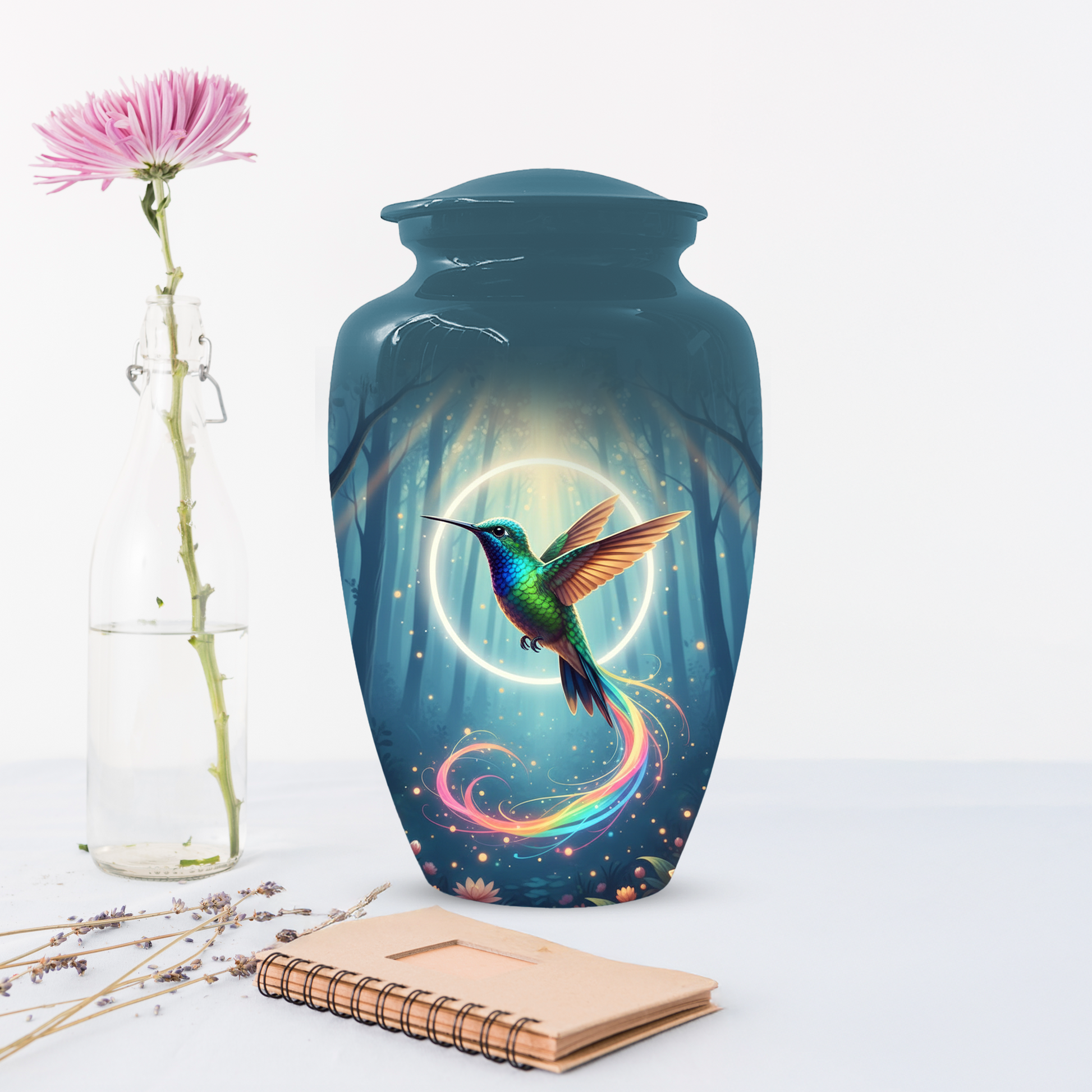 Personalized Hummingbird Urn for Mom | Custom Cremation Urn